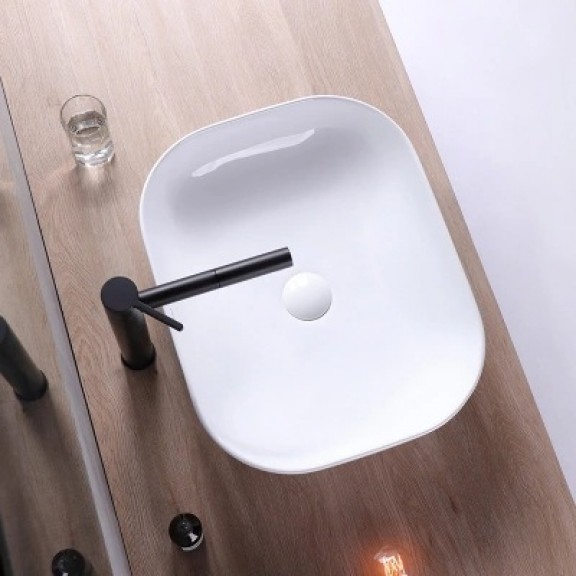 WASHBASIN » ICB 887W  - Ceramic washbasin on a countertop