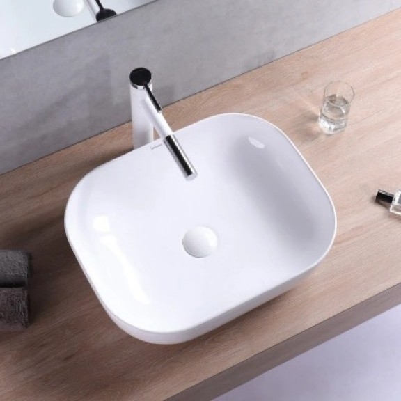 WASHBASIN » ICB 887W  - Ceramic washbasin on a countertop