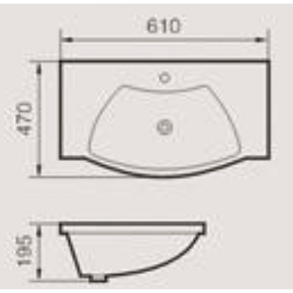 Porcelain basin ICC 4760