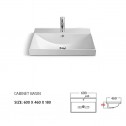 Λεκάνη πορσελάνης ICC 5953W-2
