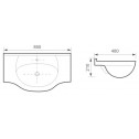 Porcelain basin  ICC 8591WB