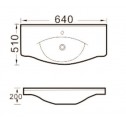 Porcelain basin ICC  8765NEW