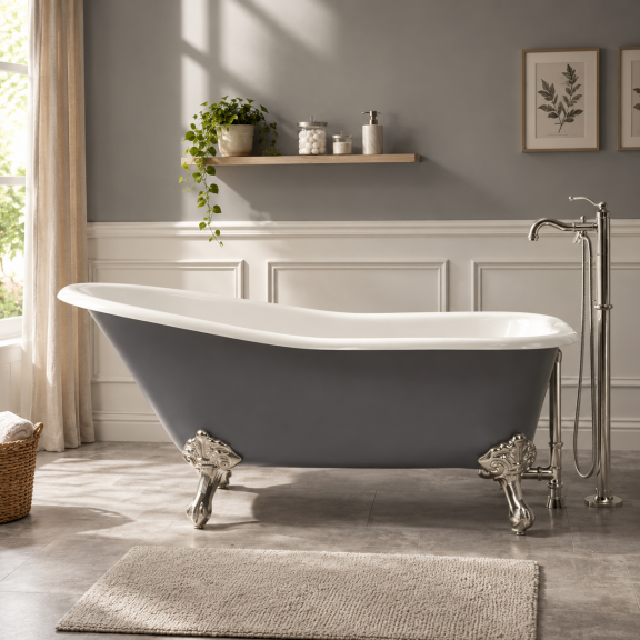 Bathtub ICSH 1784 GRAY  - Free Standing Bathtubs