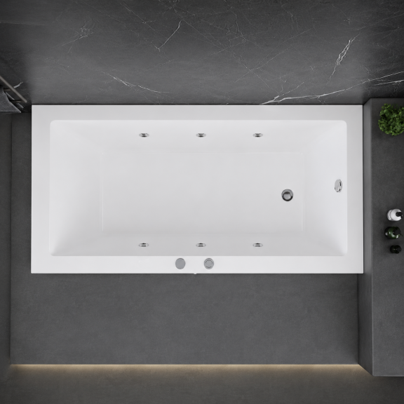 Hydromassage Bathtub ICSH BG 177050 W R