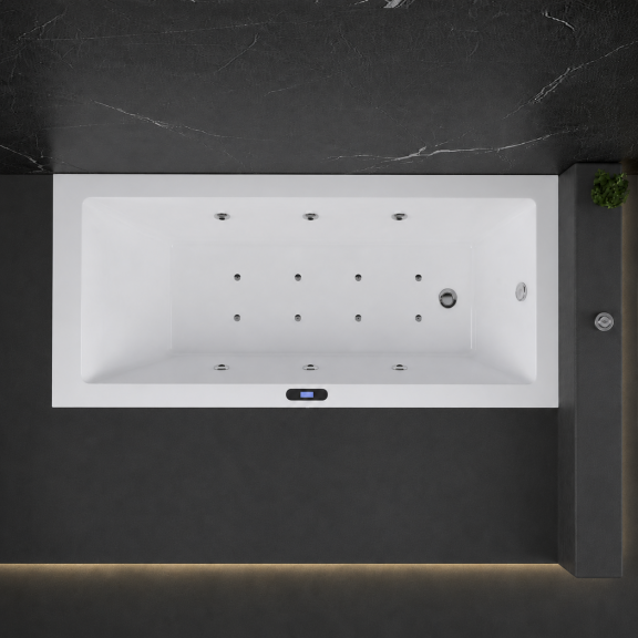 Hydromassage Bathtub ICSH 167050 AW  - Hydromassage bathtubs, assembled in Bulgaria