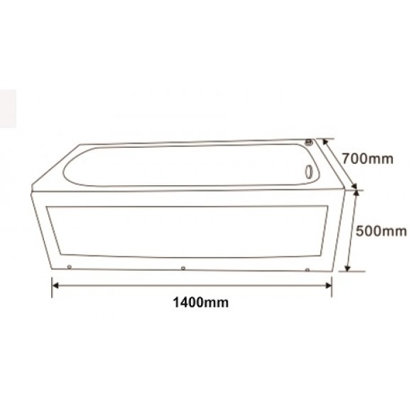 Bathtub  "BENDIDA" ICSH 167050 TUB