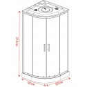 Dampfdusche CHARM  ICSH  888LT NEW EINFACHER ZUSAMMENBAU