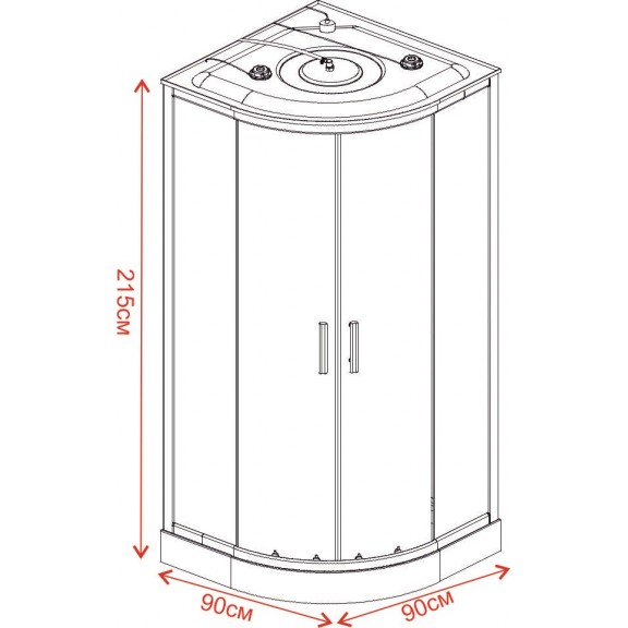 Dampfdusche CHARM  ICSH  888LT NEW EINFACHER ZUSAMMENBAU