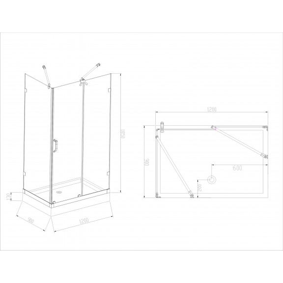  Душ кабина » ICL 1501 L