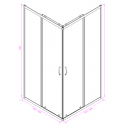  Duschkabine  ICS 275GS/90NEW EASY ASSEMBLE