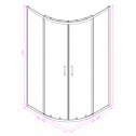  Duschkabine » ICS  285 GS NEW 90*90 EINFACHER ZUSAMMENBAU