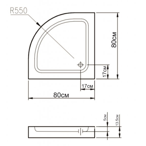 Поддушово корито ICS 80
