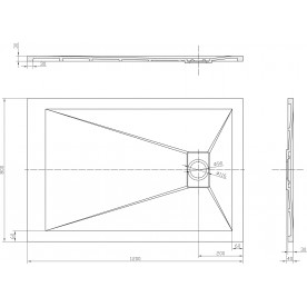 Ντουζίερα - ROUGH STONE ICST 12080RS-1