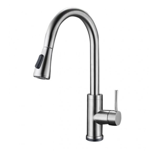 Brass Faucet » ICSA 710802  - Kitchen Faucets with pull-out shower