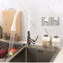 ορειχάλκινη μπαταρία » ICF 7108223 HAVANA WHITE  - Βρύσες κουζίνας με πτυσσόμενο ντους