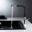 ορειχάλκινη μπαταρία » ICF 718650 BLACK  - Кухненски смесители с Композитно покритие