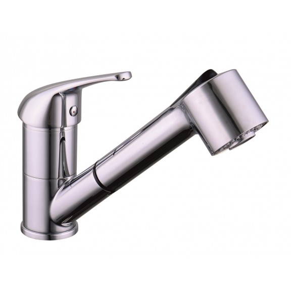 Brass faucet »   ICF 7190048  - Kitchen Faucets with pull-out shower