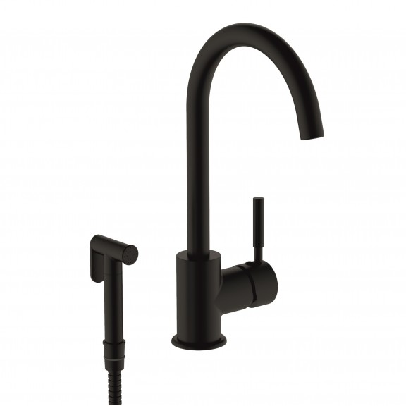 Brass faucet »   ICF 719612B  - Kitchen Faucets with pull-out shower