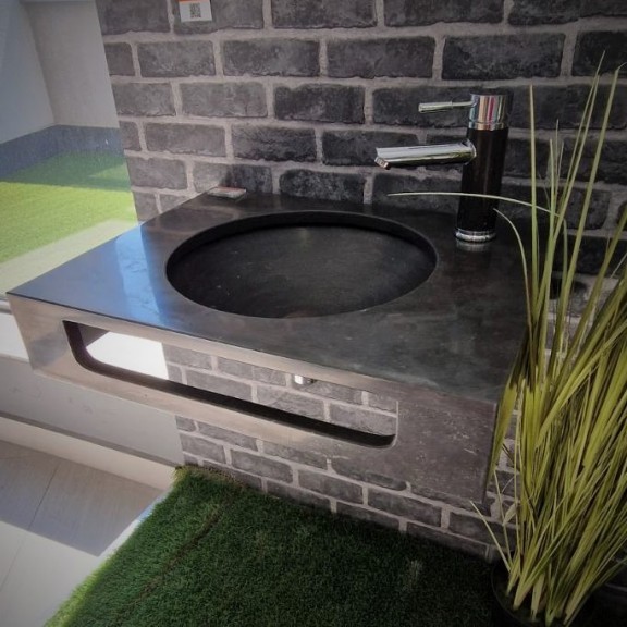 Countertop with washbasin - ICL 4712BL