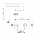 Brass in-wall faucet ICF 5546111B