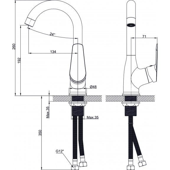 Armatur aus Messing  » ALFI ICF  7401123 7119