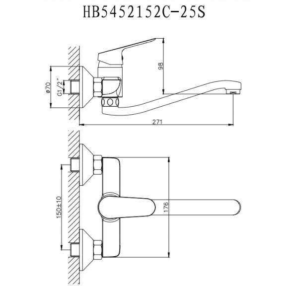 Brass faucet  -   LINNI » ICF  5452152  - Faucets Inter Ceramic