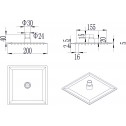 Top shower ICH 2033B  - Shower heads