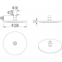 Top shower ICH 2051G  - Shower heads
