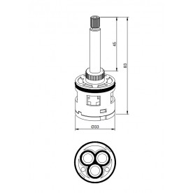 Διακόπτης τριών ροών ICSP HC3010-3