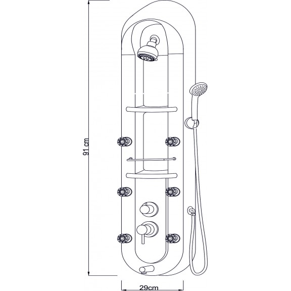 Duschpaneel ICSH 3091 