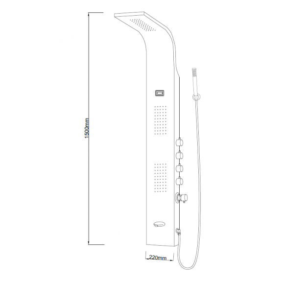  Хидромасажен панел ICSH 3022 W
