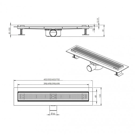Siphon ICD  50004 - 70  - LINEAR DRAINS